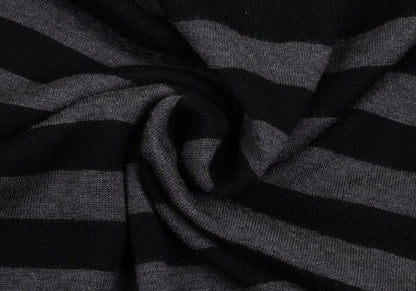 BOSS ORANGE HUGO BOSS Wool Silk Border Tunic Blk/Grey Knit Size M