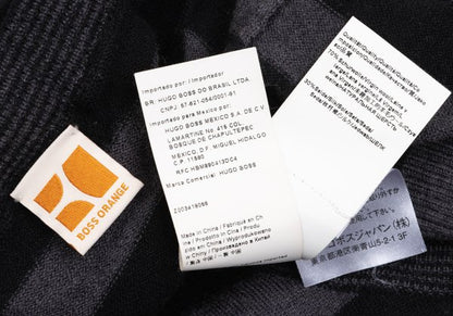 BOSS ORANGE HUGO BOSS Wool Silk Border Tunic Blk/Grey Knit Size M