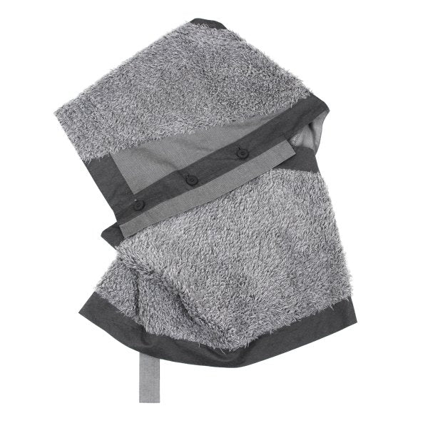 ISSEY MIYAKE Cotton Boa Panel Asymmetrical Vest Gray Size 3