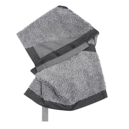ISSEY MIYAKE Cotton Boa Panel Asymmetrical Vest Gray Size 3