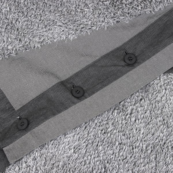 ISSEY MIYAKE Cotton Boa Panel Asymmetrical Vest Gray Size 3
