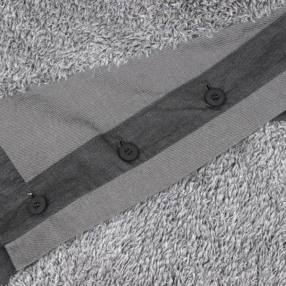 ISSEY MIYAKE Cotton Boa Panel Asymmetrical Vest Gray Size 3