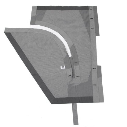 ISSEY MIYAKE Cotton Boa Panel Asymmetrical Vest Gray Size 3