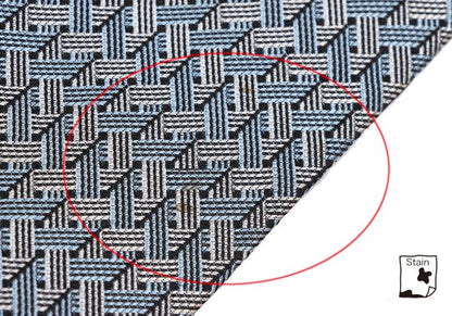 GUCCI Silk Geometric Pattern Tie Gray Light Blue