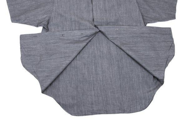 ISSEY MIYAKE im Cotton Fly Front SS Shirt Gray Size M