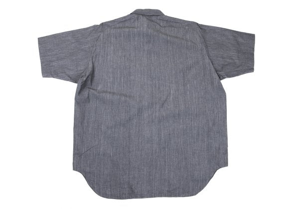 ISSEY MIYAKE im Cotton Fly Front SS Shirt Gray Size M