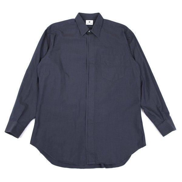 ISSEY MIYAKE im Blue Cotton Fly Front Shirt Size M