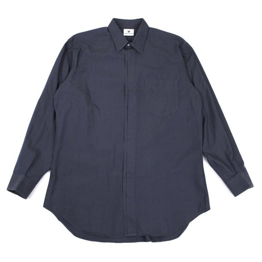 ISSEY MIYAKE im Blue Cotton Fly Front Shirt Size M
