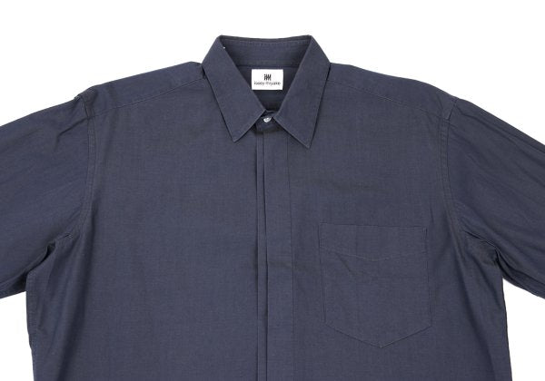 ISSEY MIYAKE im Blue Cotton Fly Front Shirt Size M