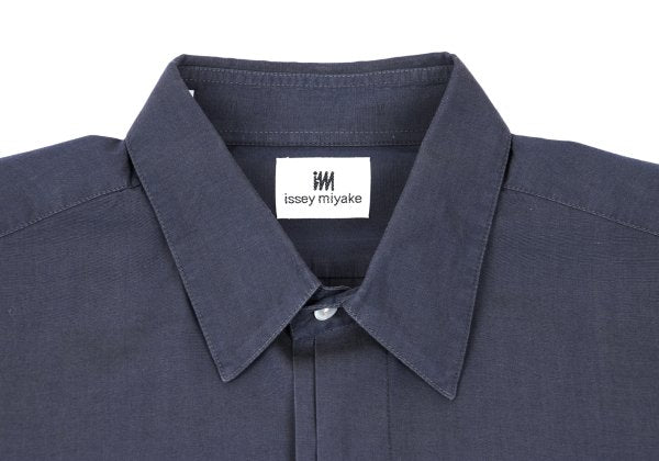 ISSEY MIYAKE im Blue Cotton Fly Front Shirt Size M