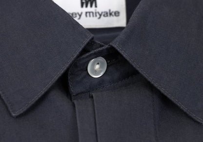 ISSEY MIYAKE im Blue Cotton Fly Front Shirt Size M