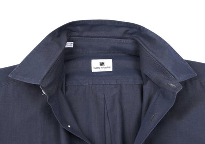 ISSEY MIYAKE im Blue Cotton Fly Front Shirt Size M