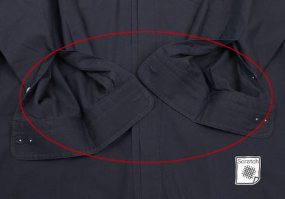ISSEY MIYAKE im Blue Cotton Fly Front Shirt Size M