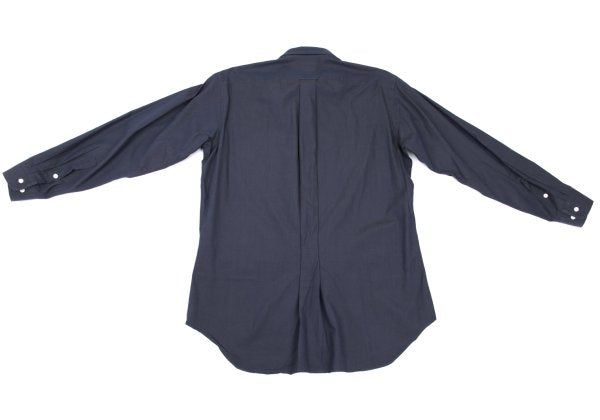 ISSEY MIYAKE im Blue Cotton Fly Front Shirt Size M