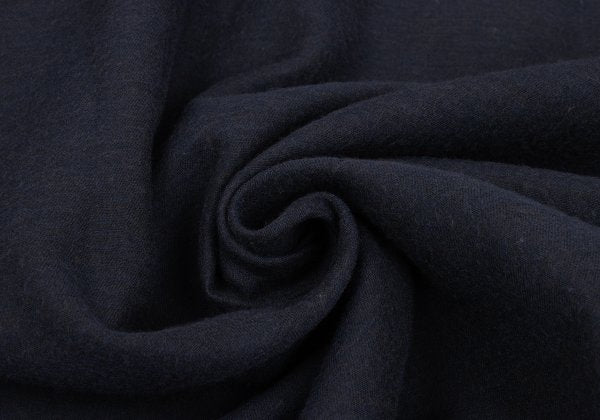 ISSEY MIYAKE im Wool Cotton Mao Collar Shirt Navy Size M