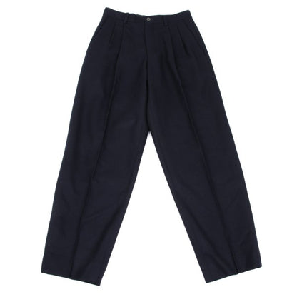 ISSEY MIYAKE MEN Blue Wool Double Pleat Pants Size S