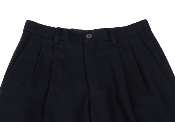 ISSEY MIYAKE MEN Blue Wool Double Pleat Pants Size S