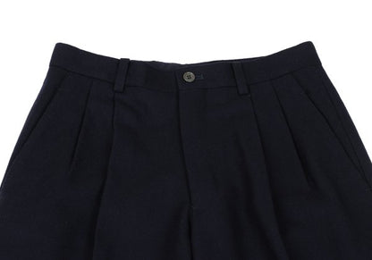 ISSEY MIYAKE MEN Blue Wool Double Pleat Pants Size S