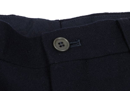 ISSEY MIYAKE MEN Blue Wool Double Pleat Pants Size S