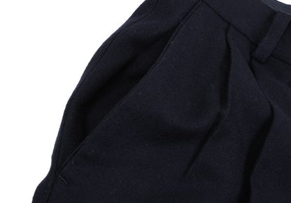 ISSEY MIYAKE MEN Blue Wool Double Pleat Pants Size S