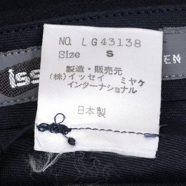ISSEY MIYAKE MEN Blue Wool Double Pleat Pants Size S