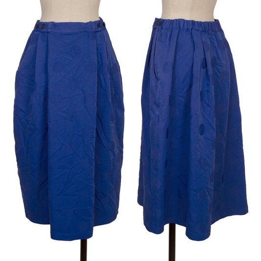 ZUCCA Garment Dyed Poly Dot Jacquard Skirt Blue Size S