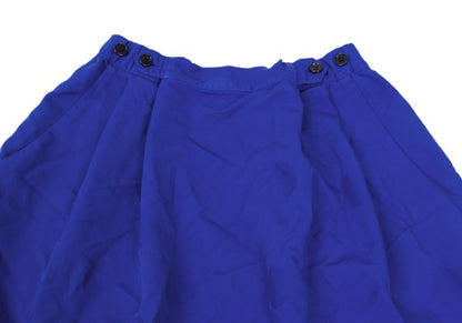 ZUCCA Garment Dyed Poly Dot Jacquard Skirt Blue Size S
