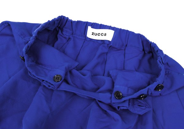 ZUCCA Garment Dyed Poly Dot Jacquard Skirt Blue Size S