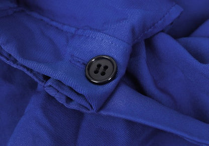 ZUCCA Garment Dyed Poly Dot Jacquard Skirt Blue Size S