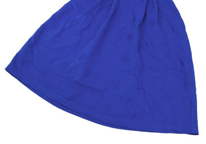 ZUCCA Garment Dyed Poly Dot Jacquard Skirt Blue Size S