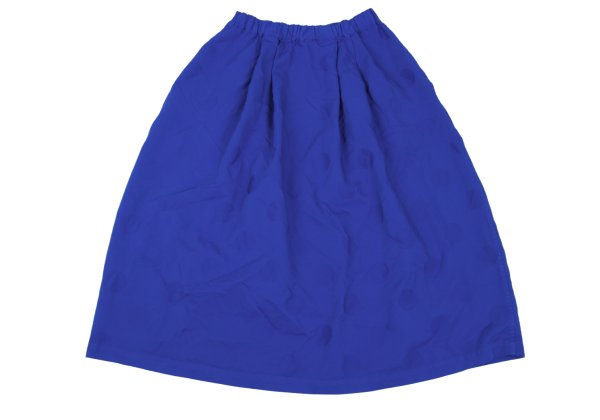 ZUCCA Garment Dyed Poly Dot Jacquard Skirt Blue Size S