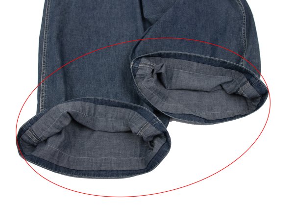 Yohji Yamamoto FEMME 04SS Cotton Denim Jeans Navy Size 1