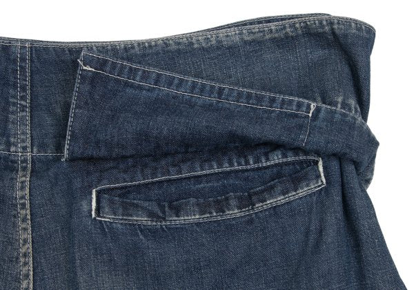 Yohji Yamamoto FEMME 04SS Cotton Denim Jeans Navy Size 1