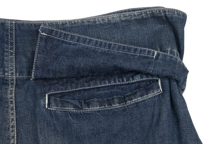 Yohji Yamamoto FEMME 04SS Cotton Denim Jeans Navy Size 1