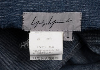 Yohji Yamamoto FEMME 04SS Cotton Denim Jeans Navy Size 1