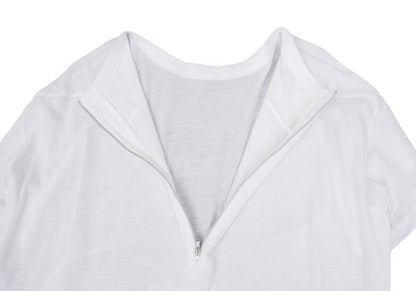REGULATION yohji yamamoto Half-Zip L/S Tee White Size 2
