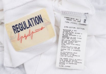 REGULATION yohji yamamoto Half-Zip L/S Tee White Size 2