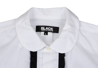 BLACK COMME des GARCONS Cotton Frill Shirt White Size L