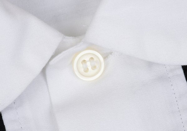 BLACK COMME des GARCONS Cotton Frill Shirt White Size L