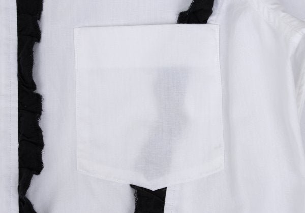 BLACK COMME des GARCONS Cotton Frill Shirt White Size L