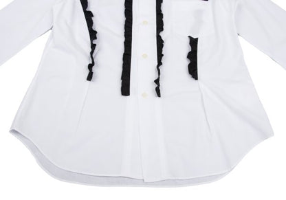 BLACK COMME des GARCONS Cotton Frill Shirt White Size L