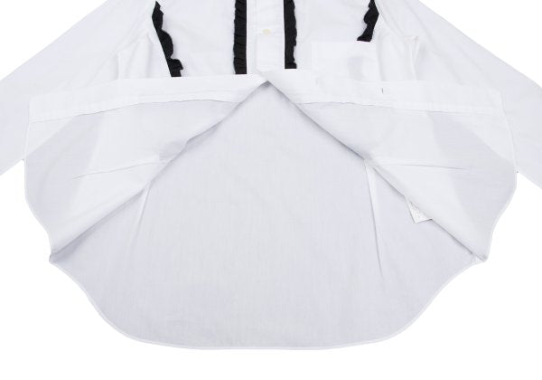 BLACK COMME des GARCONS Cotton Frill Shirt White Size L