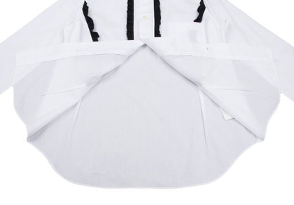 BLACK COMME des GARCONS Cotton Frill Shirt White Size L