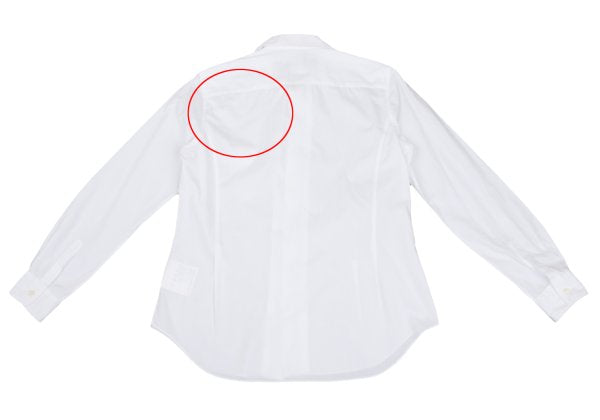 BLACK COMME des GARCONS Cotton Frill Shirt White Size L