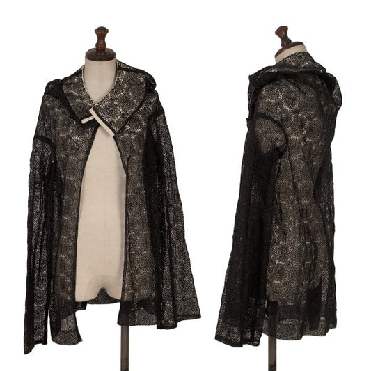 Yohji Yamamoto FEMME All Lace Design Blouse Black Size 1
