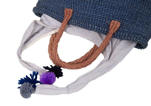 COMME des GARCONS Natural Fiber Bag Blue