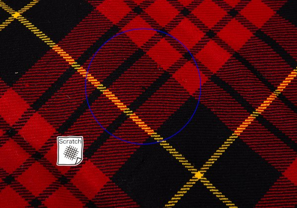 COMME des GARCONS Wool Tartan Bag Red