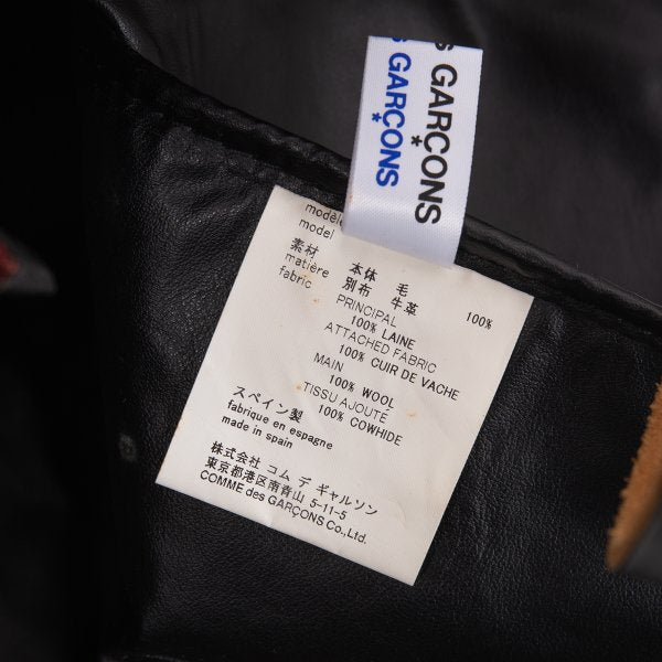 COMME des GARCONS Wool Tartan Bag Red