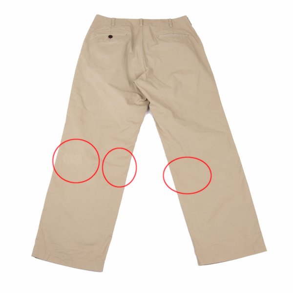 JUNYA WATANABE MAN Stripe Inside Chino Pants Beige Size L