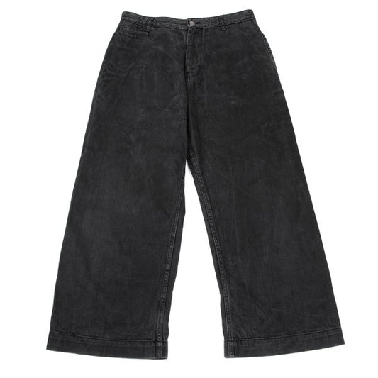 STUDIO NICHOLSON×ISKO Selvedge Wide Denim Jeans Black Size M